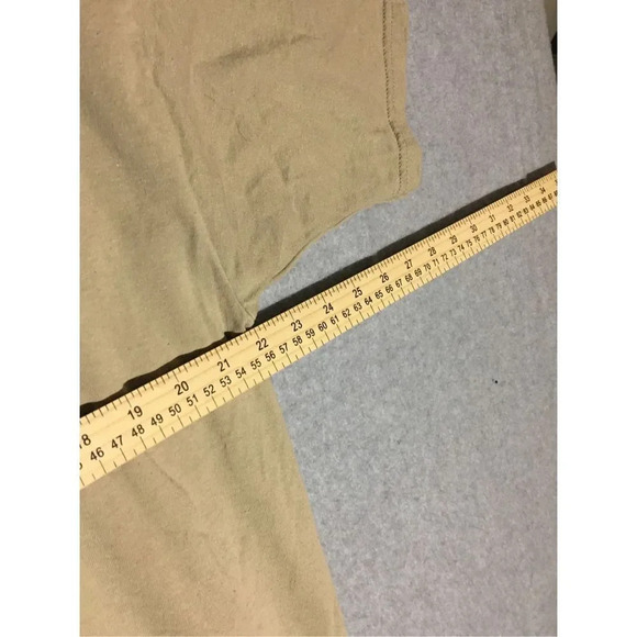 Mens Fruit of The Loom Shirt Size XL Smoky Mountains Tennessee Tan Cotton blend - Picture 2 of 3